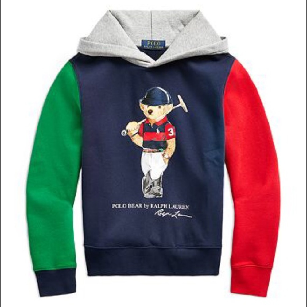 Boys Navy Ralph Lauren Polo Bear Sweatshirt